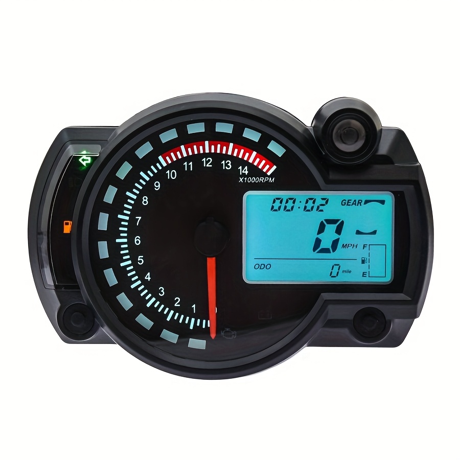7-Color Adjustable Universal LCD Digital Speedometer for Motorcycles - Image 4