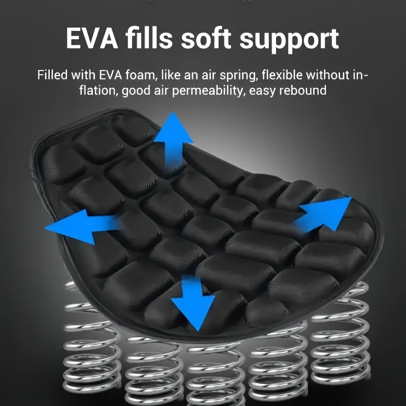 3D Gel Motorcycle Seat Cushion (Universal Fit) - Image 2
