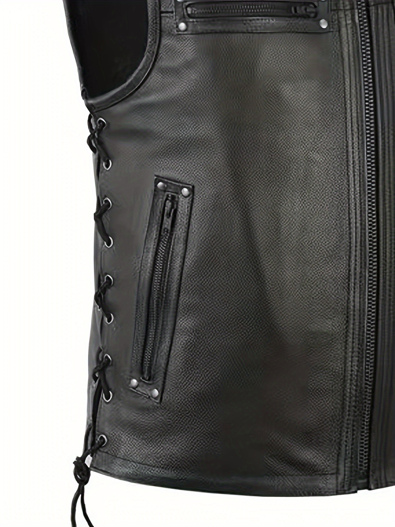 Vintage Motorcycle Vest for Men - Stylish Outwear with Benefits - Image 5