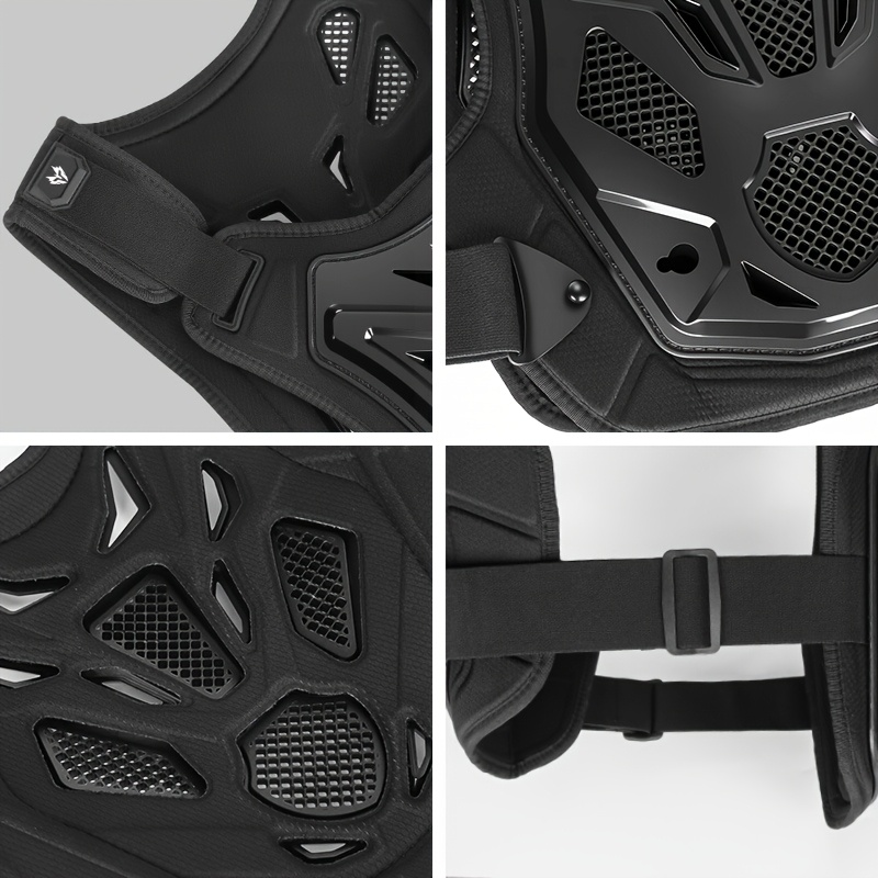 Motorcycle PE vest with adjustable shoulder straps, foam padding - Image 10