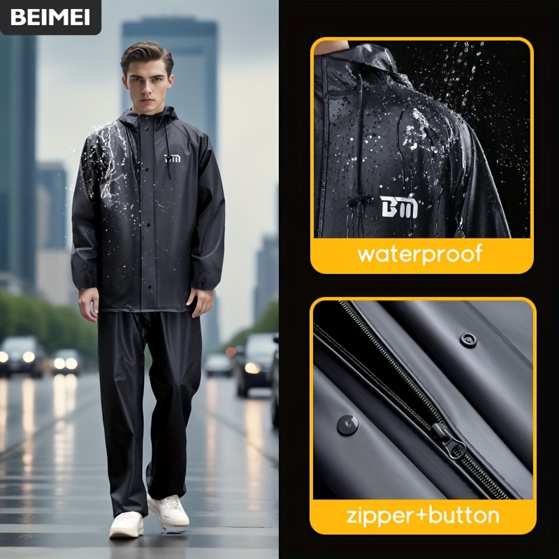BM Raincoat and Pants for Men - Image 3