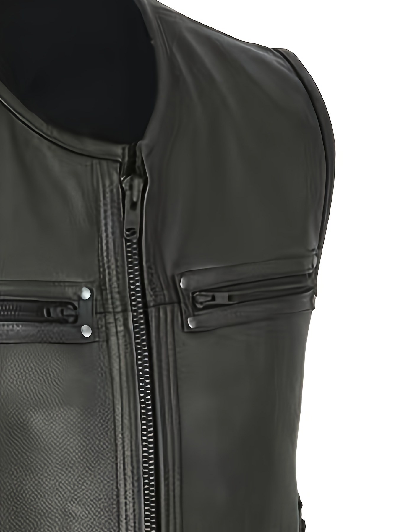 Vintage Motorcycle Vest for Men - Stylish Outwear with Benefits - Image 6