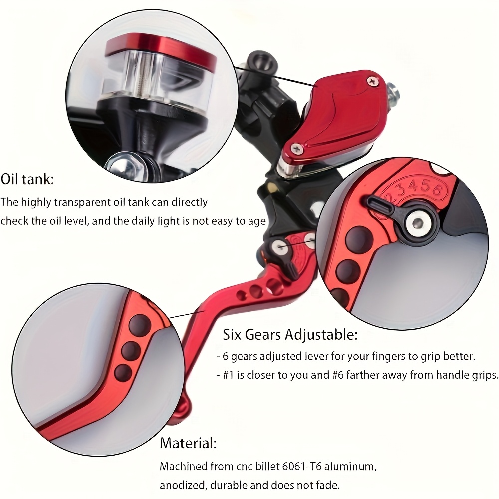 2pcs CNC Aluminum Adjustable Motorcycle Brake & Clutch Lever - Image 8