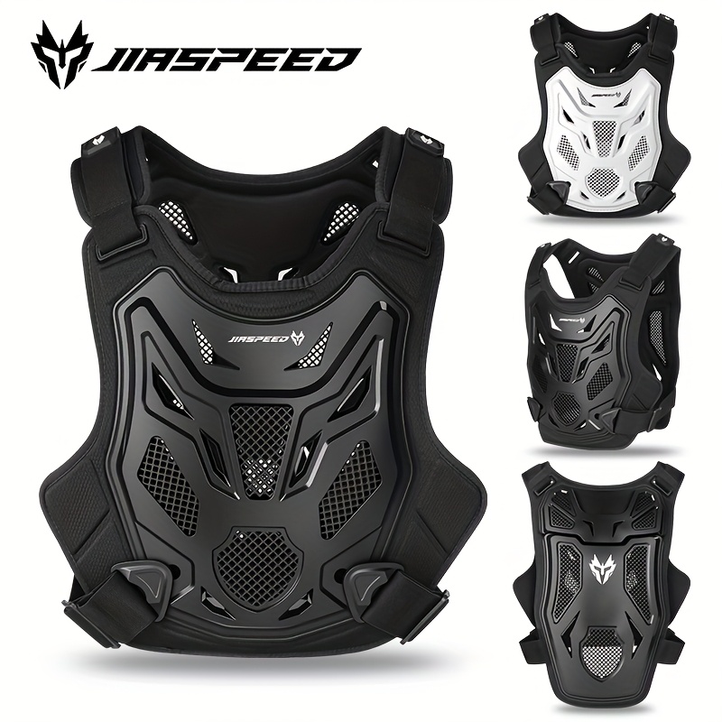 Motorcycle PE vest with adjustable shoulder straps, foam padding - Image 2
