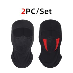 2pcs Unisex Windproof Motorcycle Balaclava Face Masks
