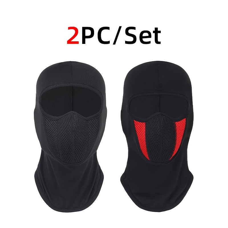 2pcs Unisex Windproof Motorcycle Balaclava Face Masks