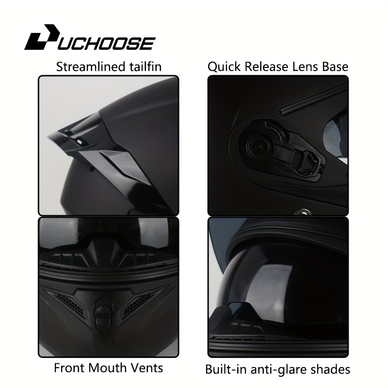 UCHOOSE Modular Motorcycle Helmet - Image 4