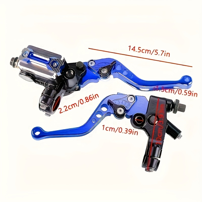 High-end engineering motorcycle handlebar set - 7/8 inch (22mm) brake master cylinder with clutch lever, CNC aluminum alloy, adjustable design suitable for street sports motorcycles 3 color sets available