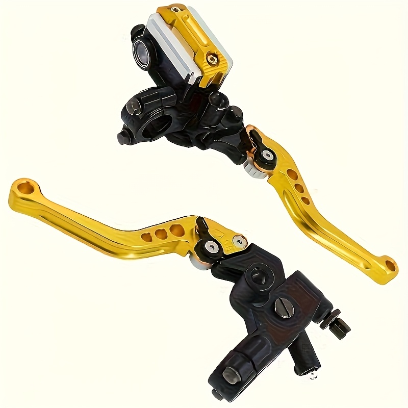 High-end engineering motorcycle handlebar set - 7/8 inch (22mm) brake master cylinder with clutch lever, CNC aluminum alloy, adjustable design suitable for street sports motorcycles 3 color sets available
