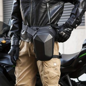 Men'S Black Waist Pack with Adjustable Strap