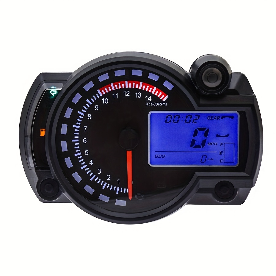 7-Color Adjustable Universal LCD Digital Speedometer for Motorcycles - Image 3