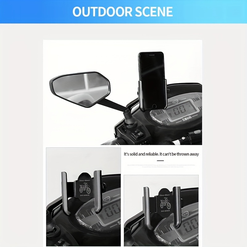 Aluminum Alloy Motorcycle Phone Holder - Image 6