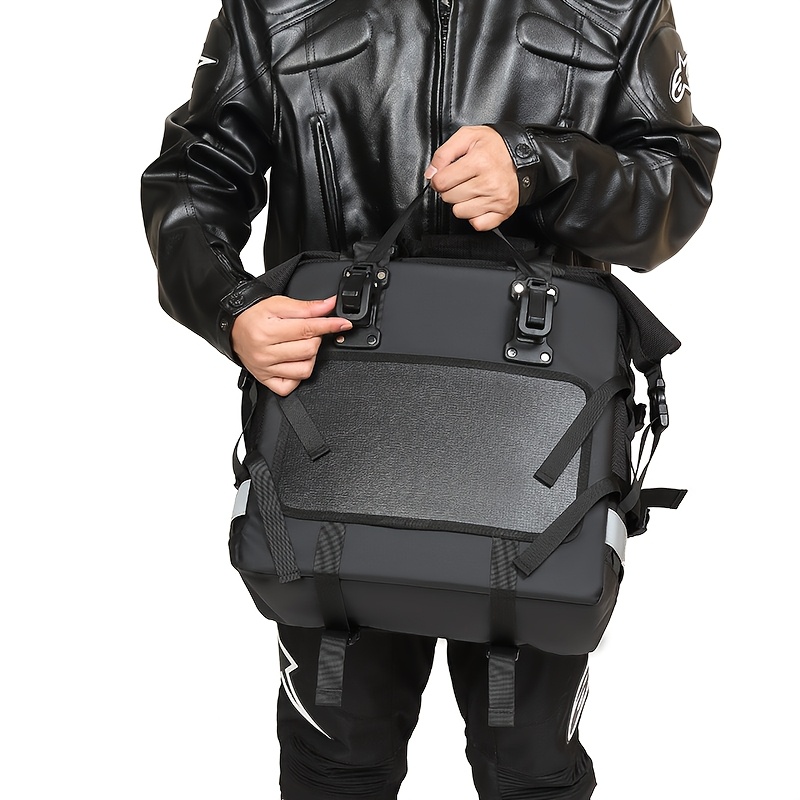 Saddle Bag 20L-40L Expandable Pannier Bag Motorbike Storage Bag 1pc - Image 8