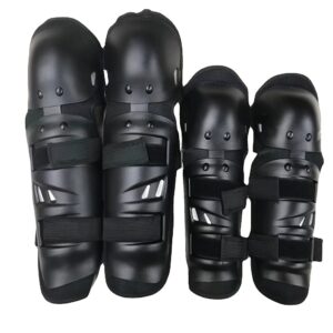 Motorcycle knee and elbow protectors set