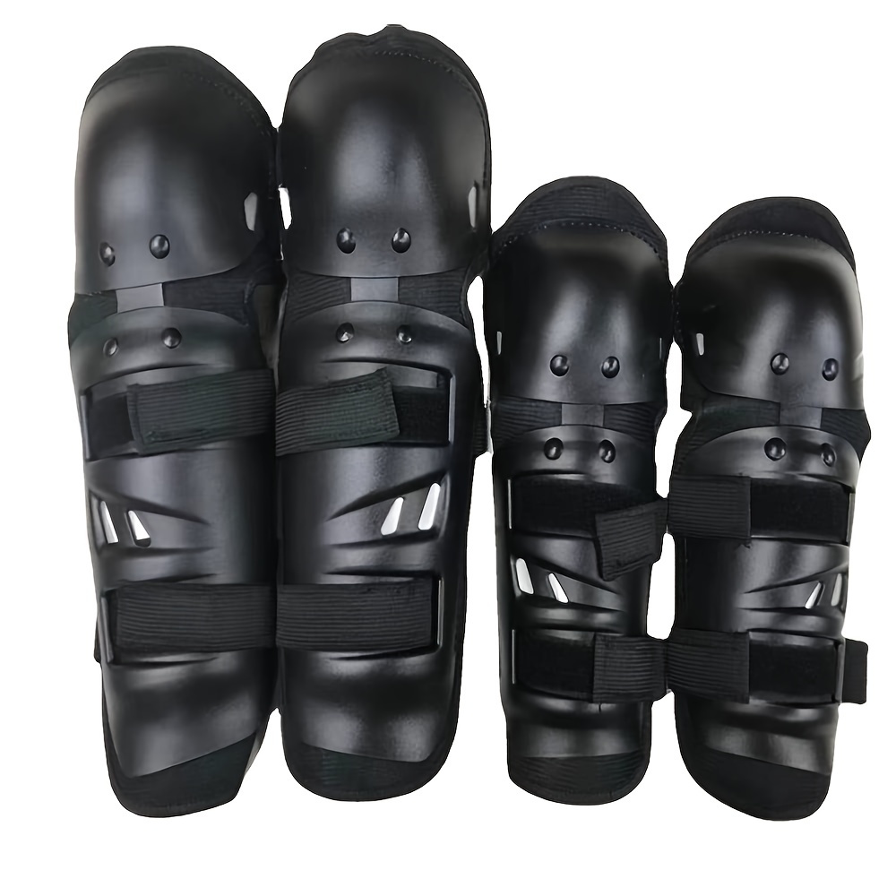 Motorcycle knee and elbow protectors set