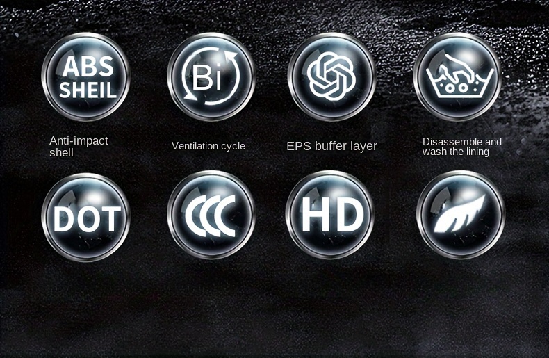 Dual Visor Motorcycle Helmet, Stylish Design, ABS Material, Flip-Up, Unisex Helmet