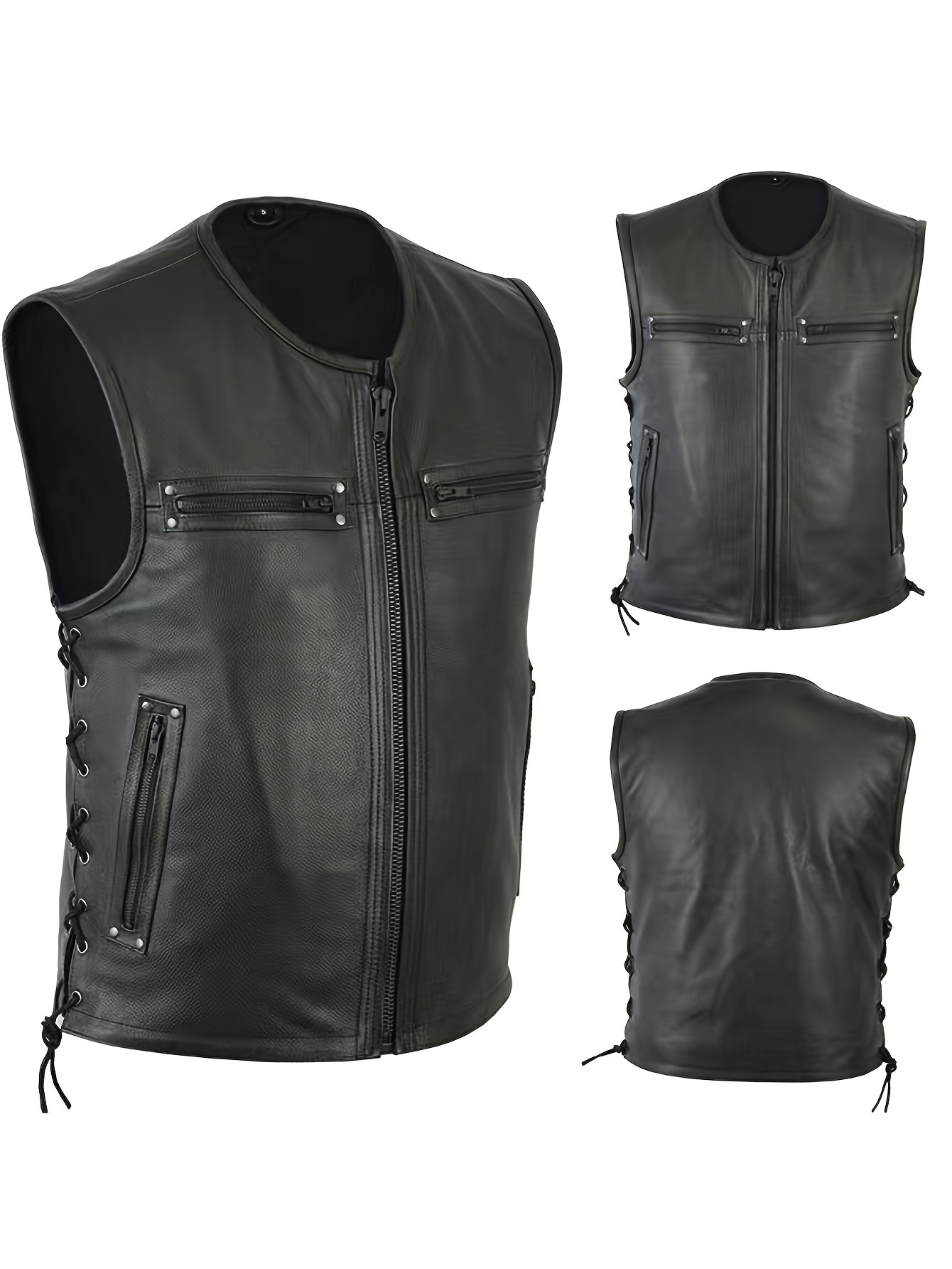 Vintage Motorcycle Vest for Men - Stylish Outwear with Benefits