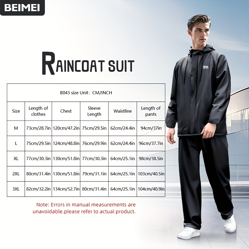 BM Raincoat and Pants for Men - Image 2