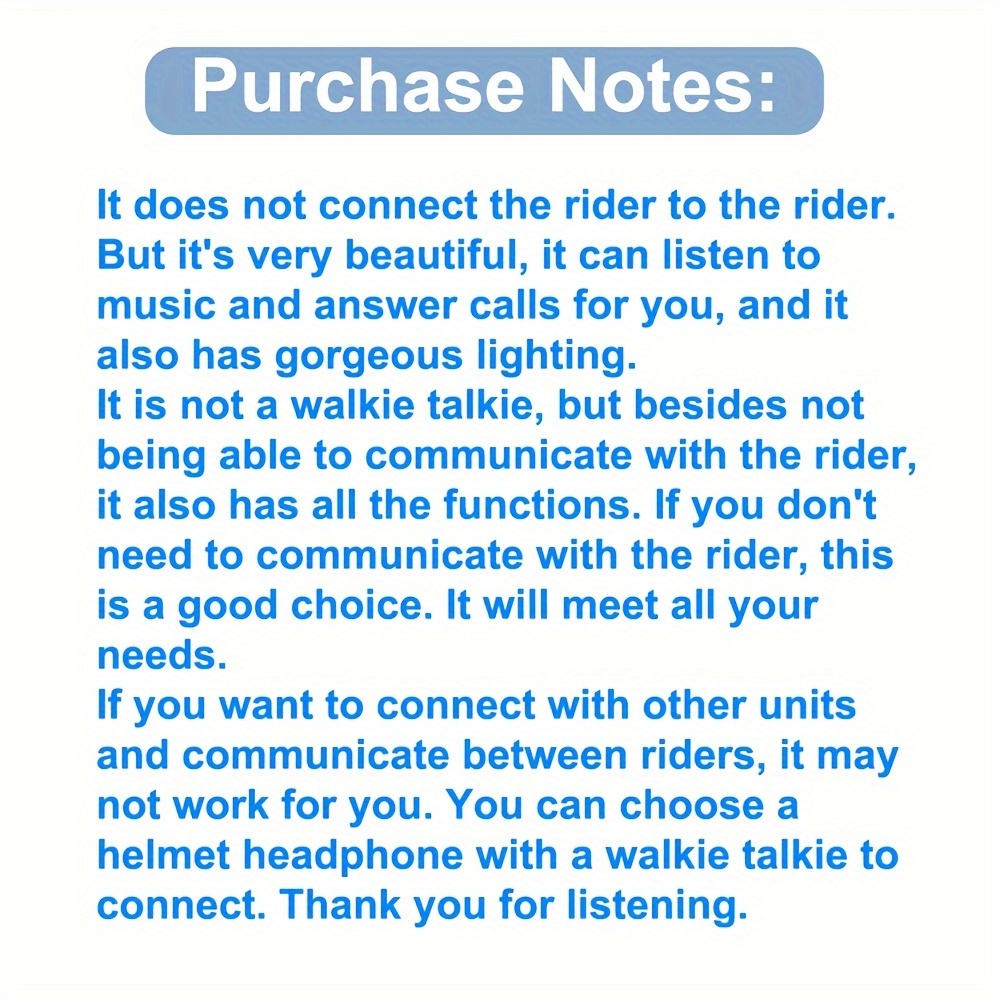 Motorcycle Helmet Headphones, Cycling Headphones, Hands-free Calling Kit, Stereo Music Player Speaker