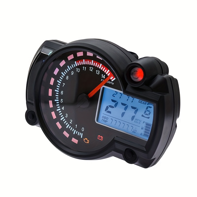 7-Color Adjustable Universal LCD Digital Speedometer for Motorcycles - Image 5
