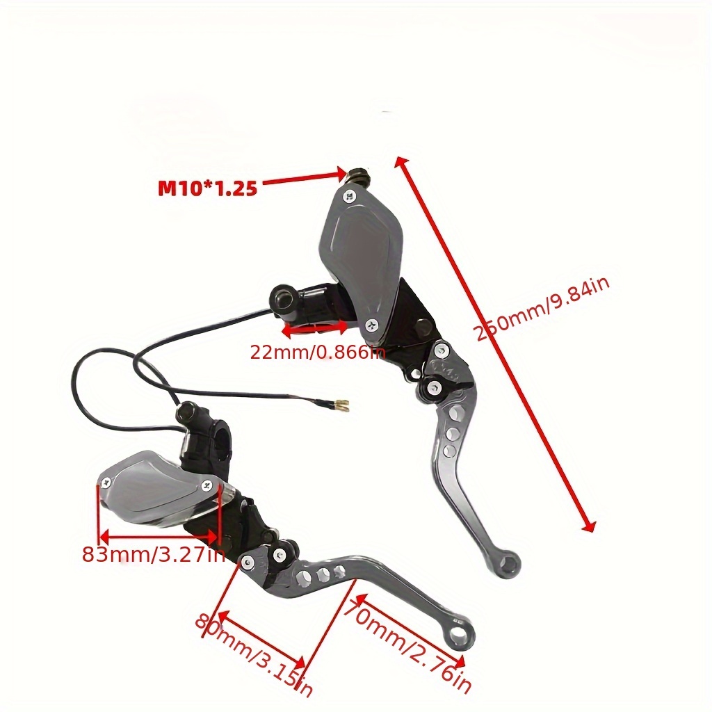 2pcs CNC Aluminum Adjustable Motorcycle Brake & Clutch Lever - Image 4