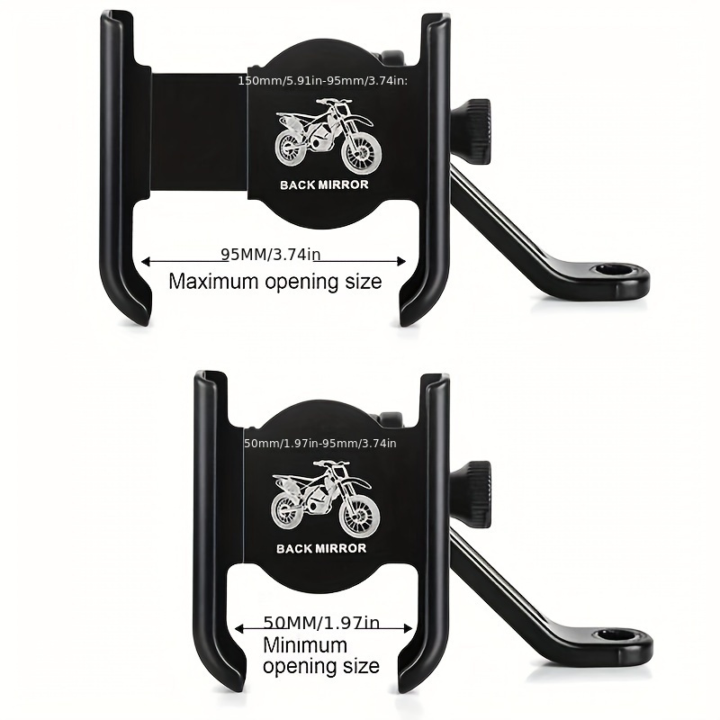 Aluminum Alloy Motorcycle Phone Holder - Image 2
