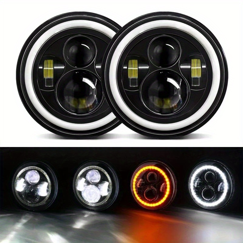 7-Inch LED H4 Round Headlights