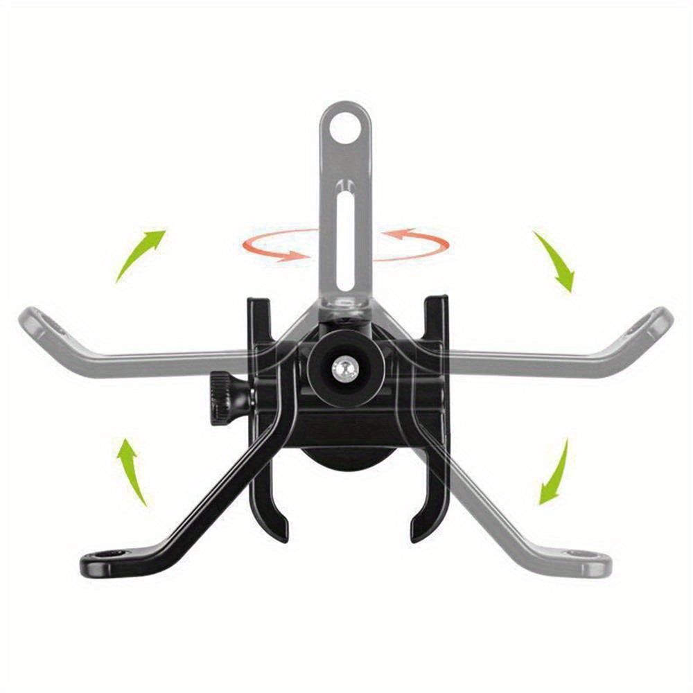 Aluminum Alloy Bike & Motorcycle Phone Holder – Universal Adjustable GPS Mounting Bracket for Handlebars – Secure & Durable Mobile Clip