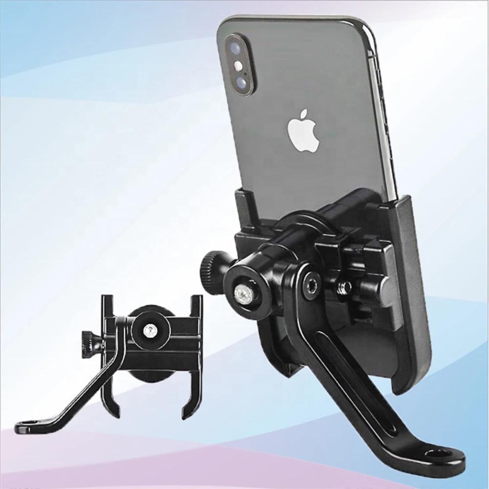 Aluminum Alloy Bike & Motorcycle Phone Holder – Universal Adjustable GPS Mounting Bracket for Handlebars – Secure & Durable Mobile Clip
