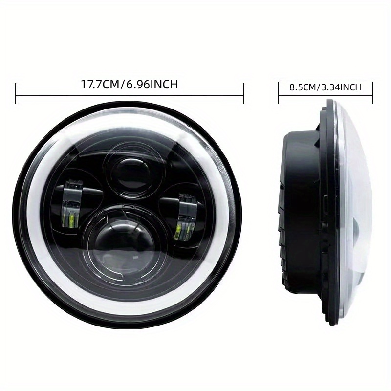 7-Inch LED H4 Round Headlights - Image 7