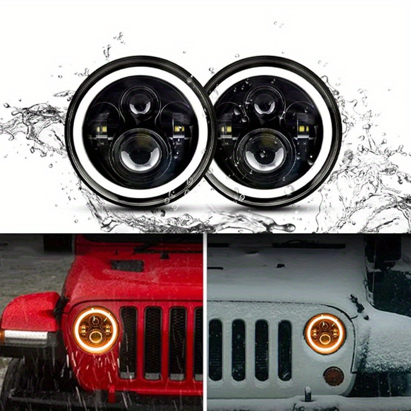 7-Inch LED H4 Round Headlights - Image 5