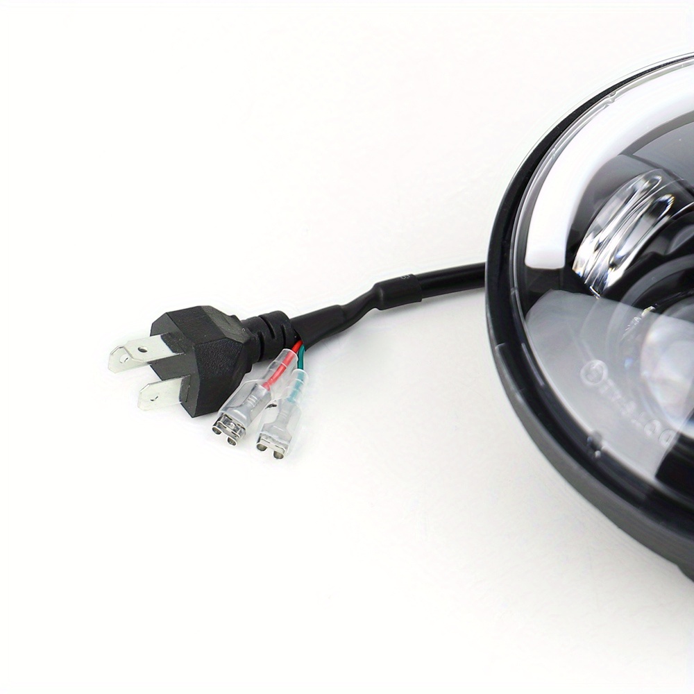 14.61cm LED Motorcycle Headlight - High/Low Beam, DRL & Turn Signal, Fit for Dyna Softail, Sportster, Iron 883, FXCW - 12V, No Battery Needed, Motorcycle Lighting Upgrade, Sleek Headlight Design, Durable Construction