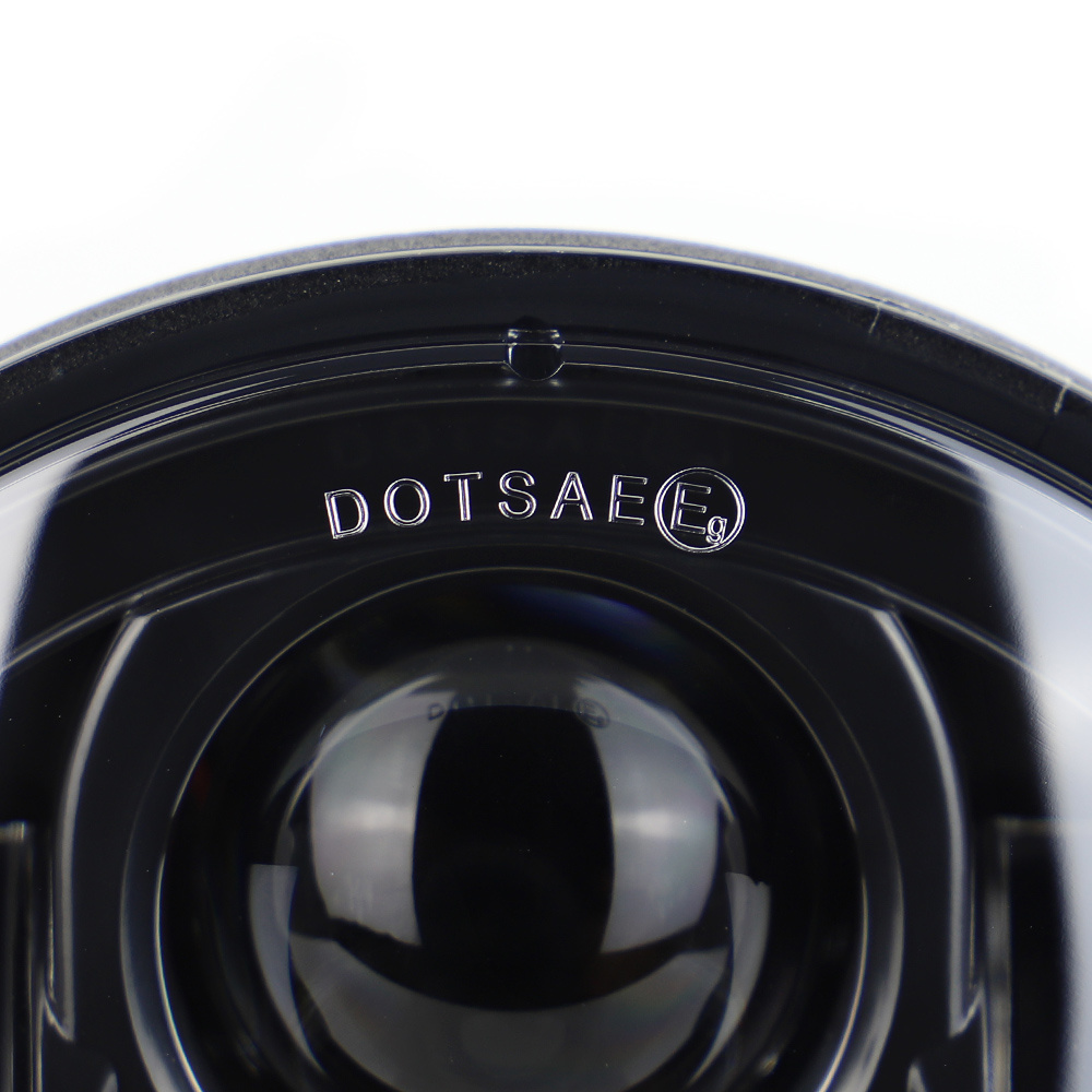 14.61cm LED Motorcycle Headlight - High/Low Beam, DRL & Turn Signal, Fit for Dyna Softail, Sportster, Iron 883, FXCW - 12V, No Battery Needed, Motorcycle Lighting Upgrade, Sleek Headlight Design, Durable Construction