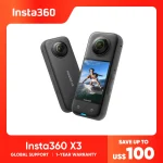 Insta360 X3 – Waterproof 360 Action Camera with 1/2″ 48MP Sensors