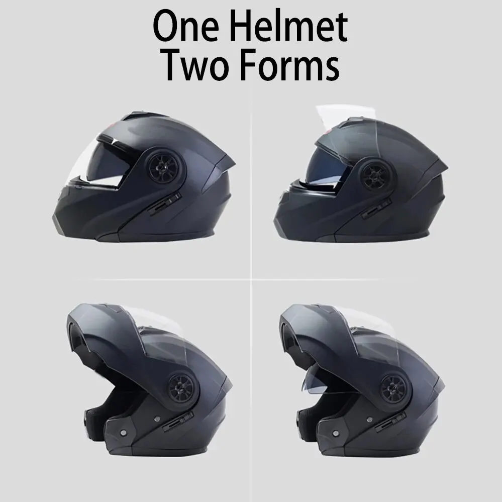 Dual Lens Flip Up Helmets Motocross Racing Modular Cascos - Image 5