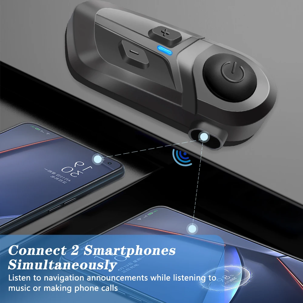 Bluetooth 5.3 Wireless Motorcycle Helmet Headset