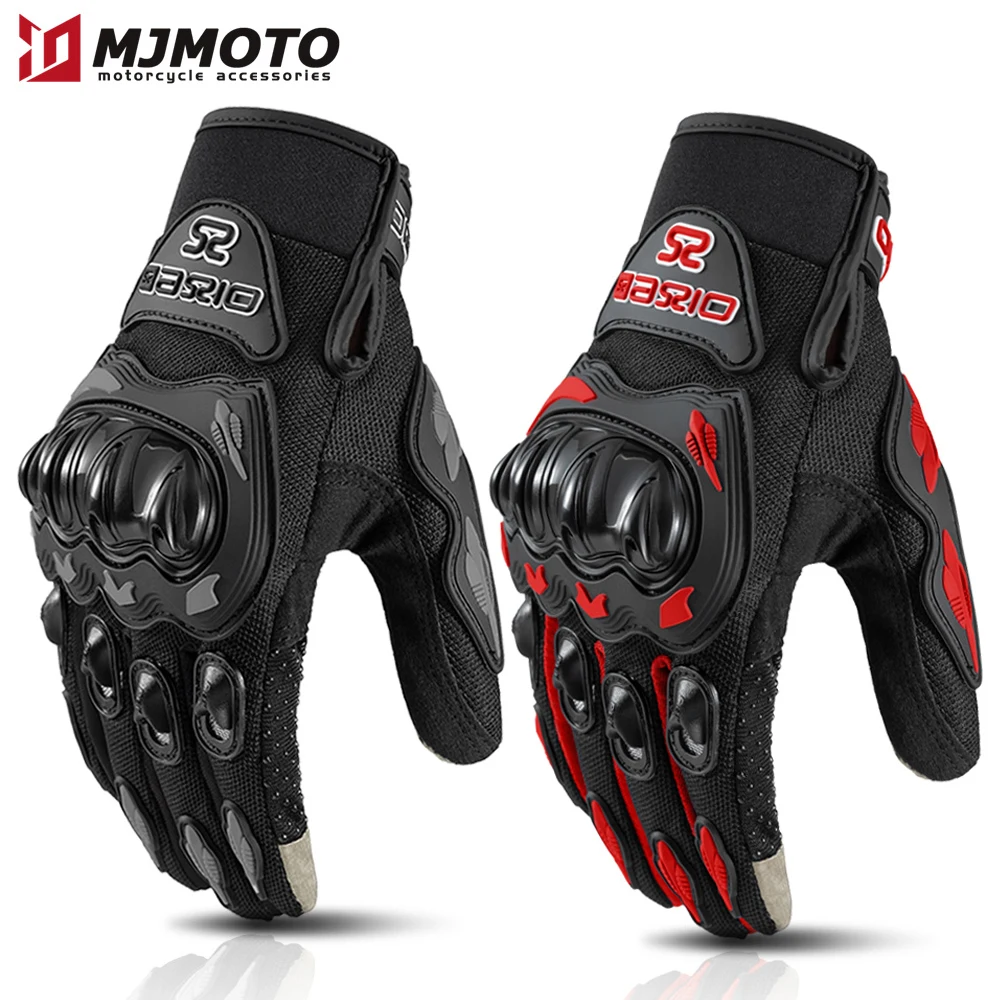 Summer Breathable Full Finger Motorcycle Gloves