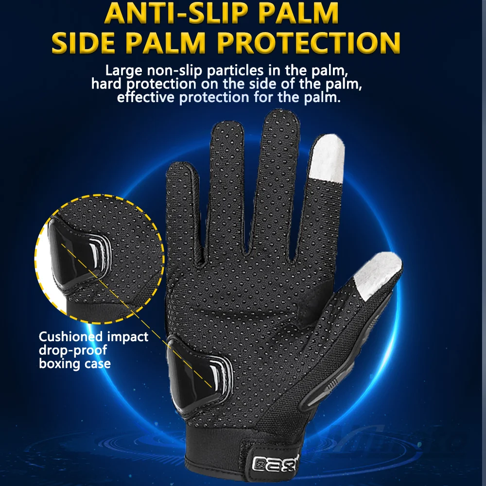 Summer Breathable Full Finger Motorcycle Gloves - Image 4