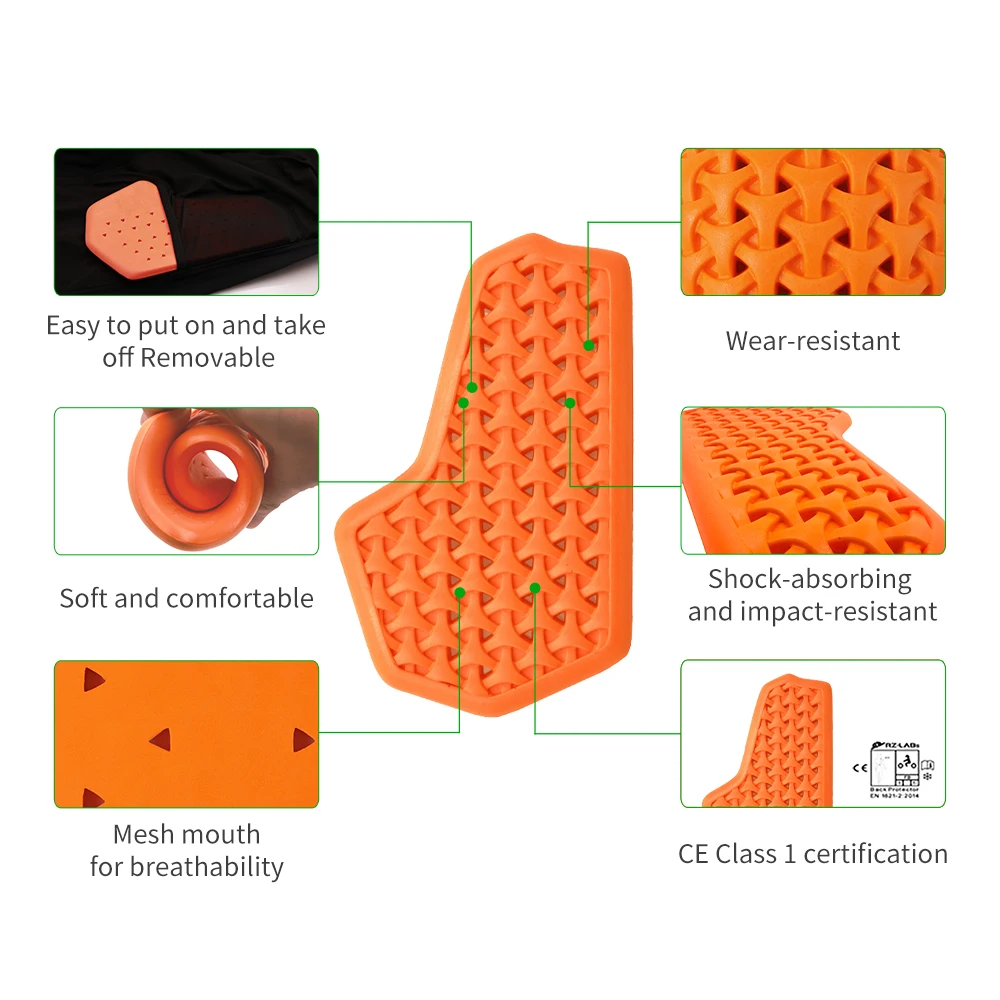 WOSAWE CE Certified Moto Motorcycle Back Elbow Knee Shoulder Chest Hip Protector - Image 2