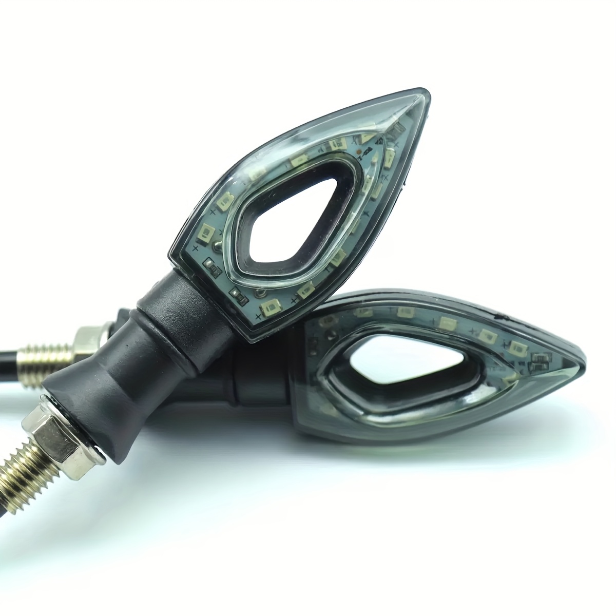 4pcs Motorcycle 12 LED Turn Signal Lights Indicator Blinkers Flashers Amber for Suzuki GSXR600 GSXR 750 1000 GSX-R600 GSX-R750