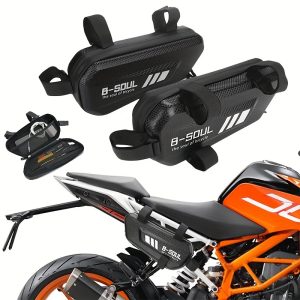 Motorcycle Tool Bag Hard Shell Triangle Side Case Bag.