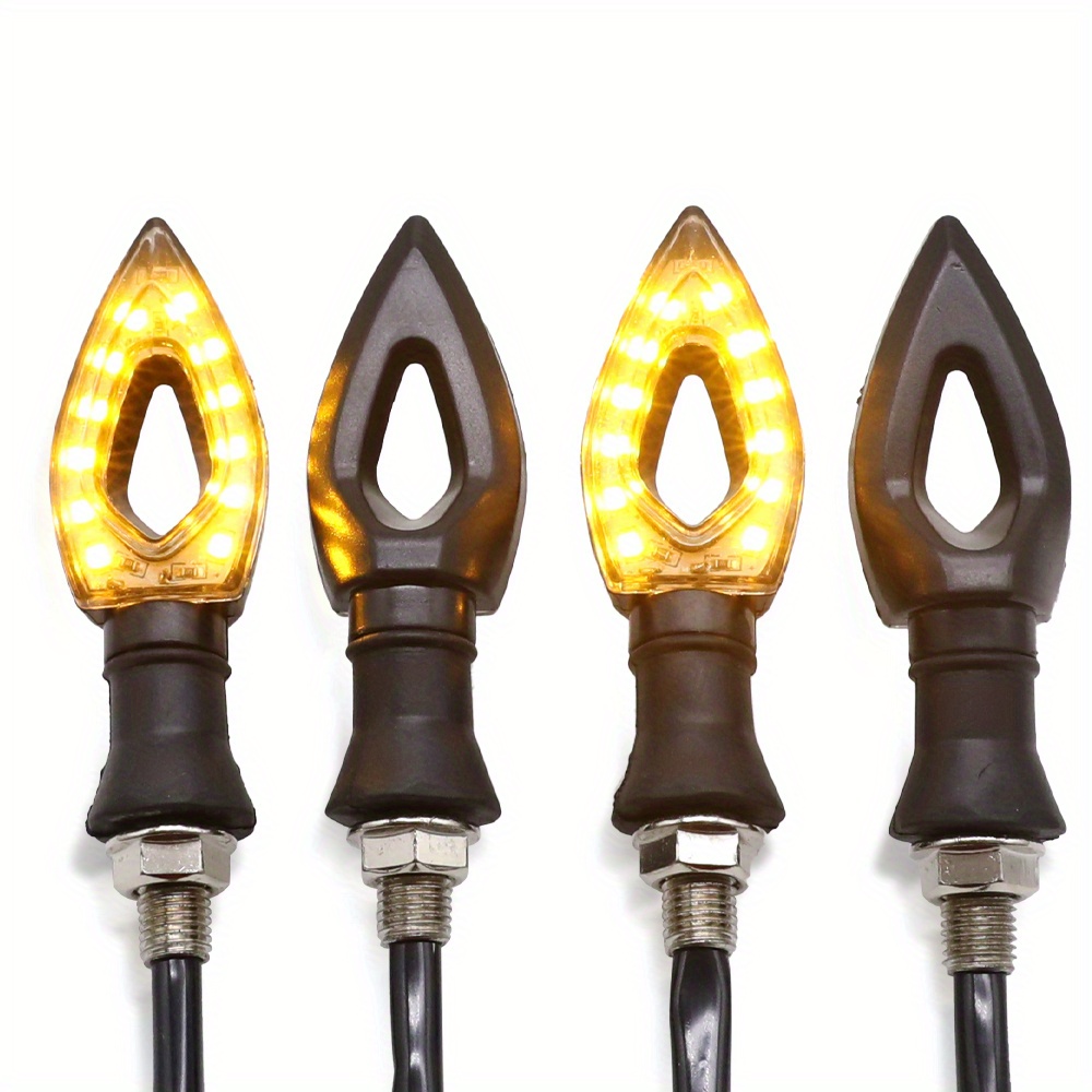 4pcs Motorcycle 12 LED Turn Signal Lights Indicator Blinkers Flashers Amber for Suzuki GSXR600 GSXR 750 1000 GSX-R600 GSX-R750